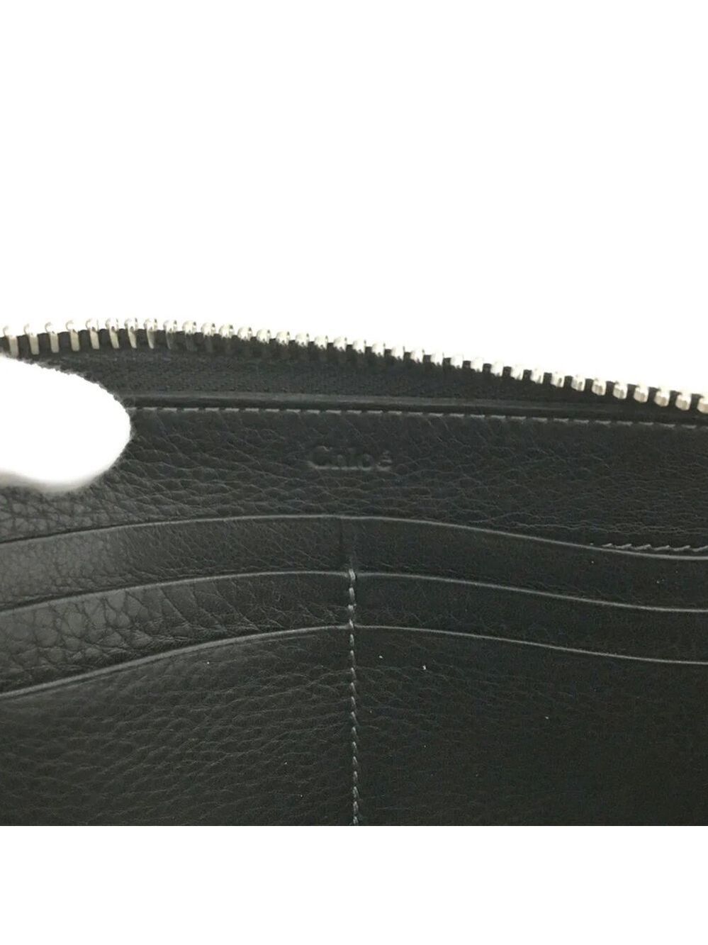 Authentic Chloe Paddington Black Leather Long Wallet - Picture 7 of 8